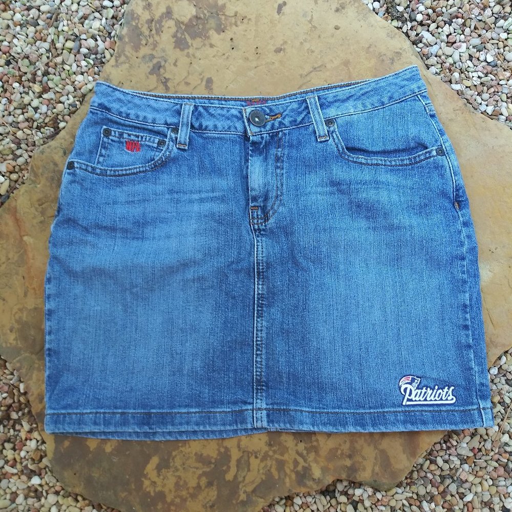New England Patriots NFL Denim Skirt 10
